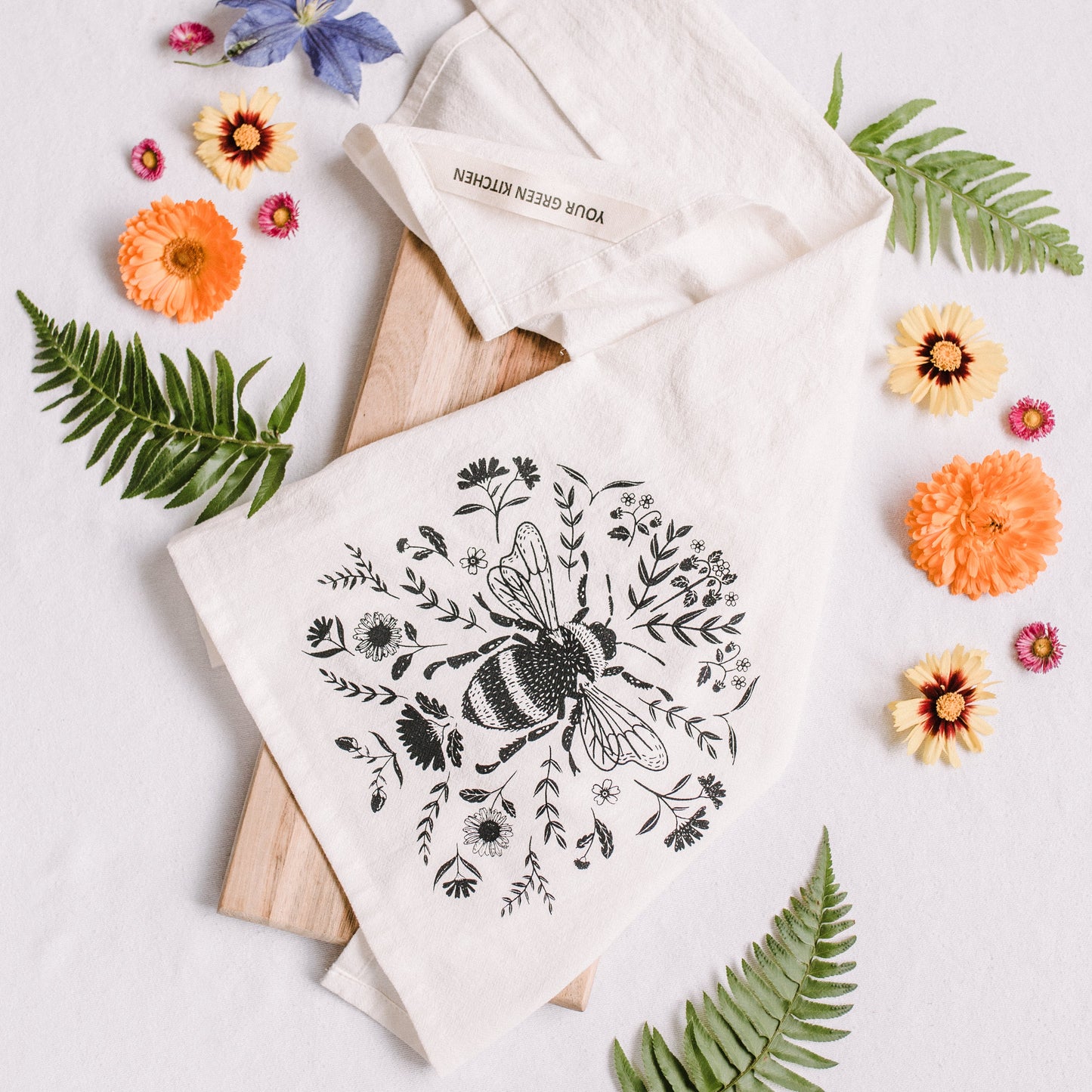 Organic Cotton Kitchen Tea Towel