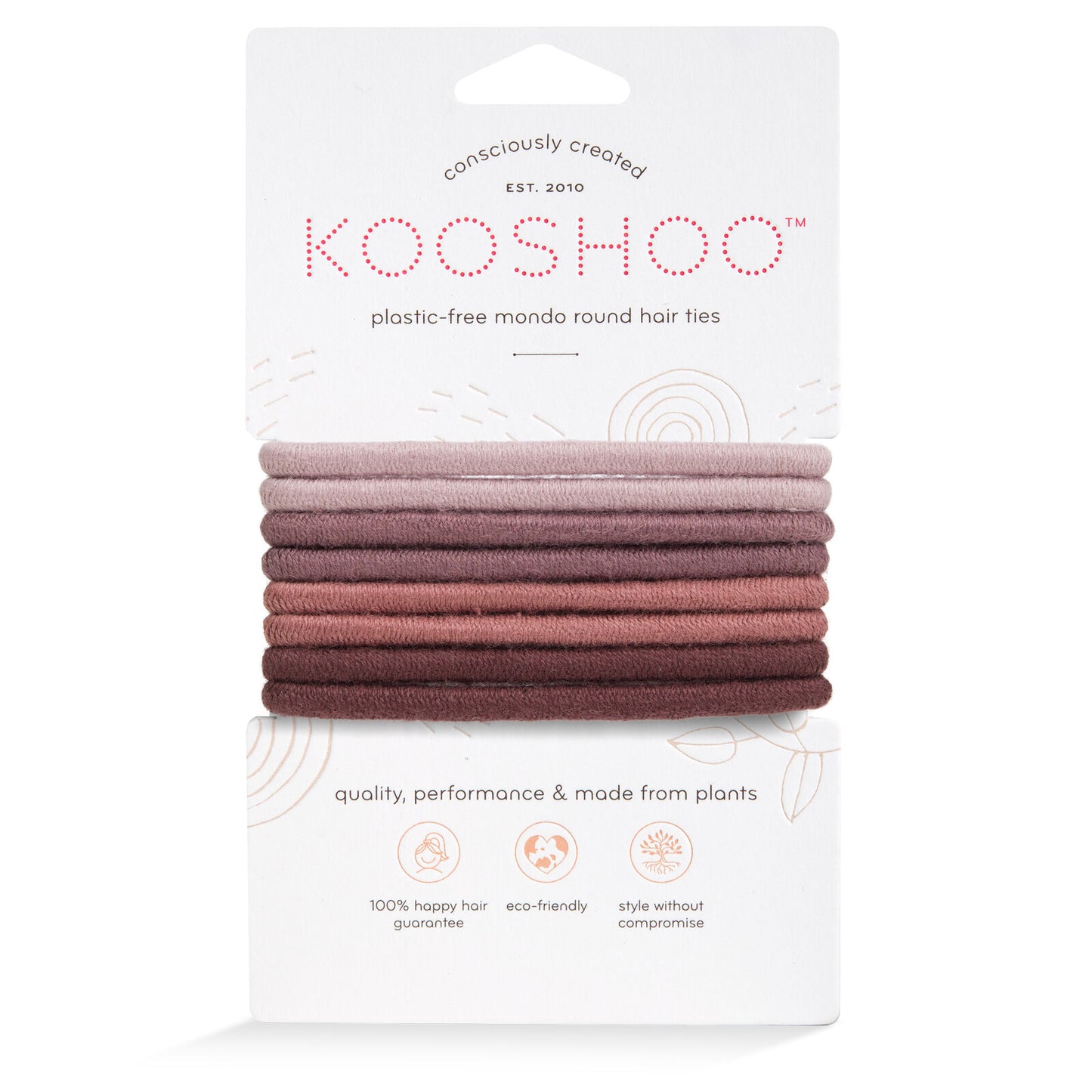 Plastic Free Round Mondo Hair Ties (Set of 8)