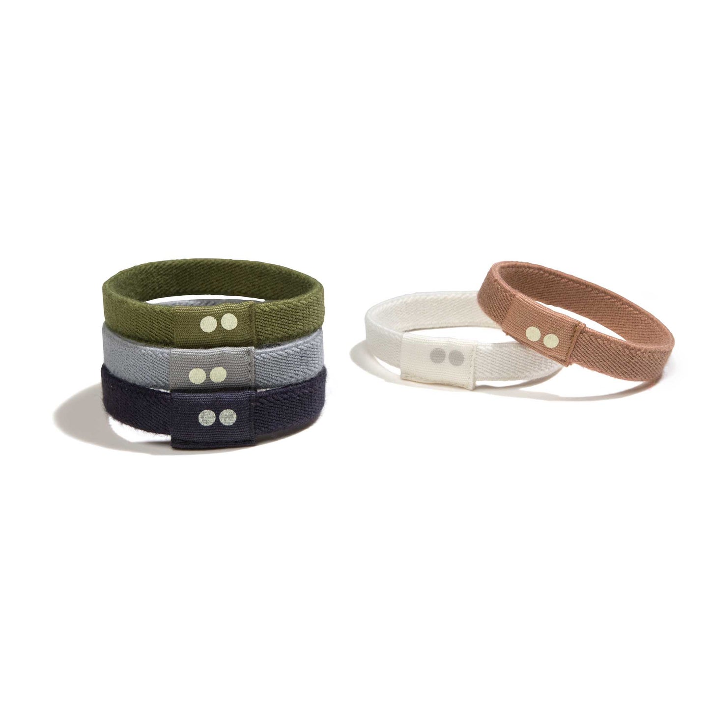 Plastic Free Organic Flat Hair Ties (Set of 5)