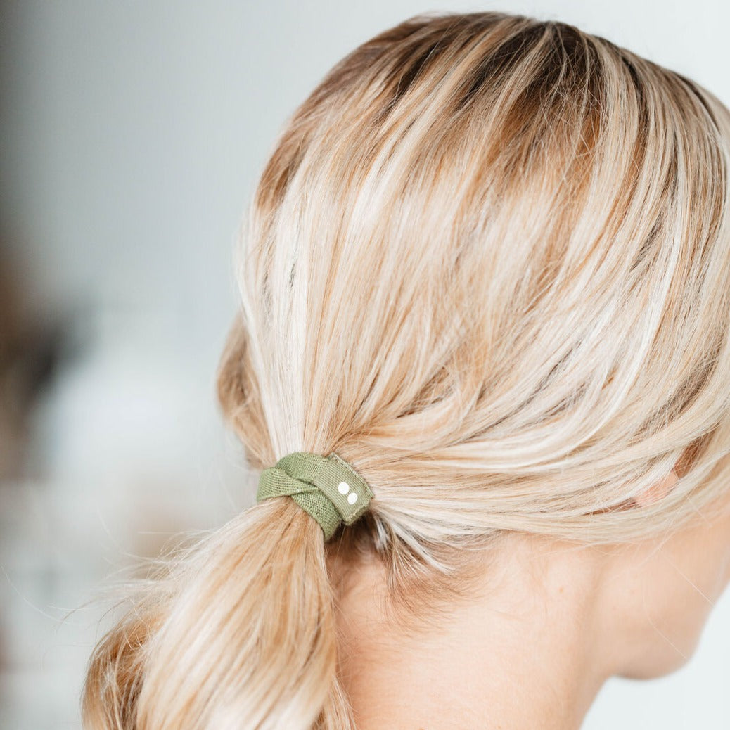 Plastic Free Organic Flat Hair Ties (Set of 5)