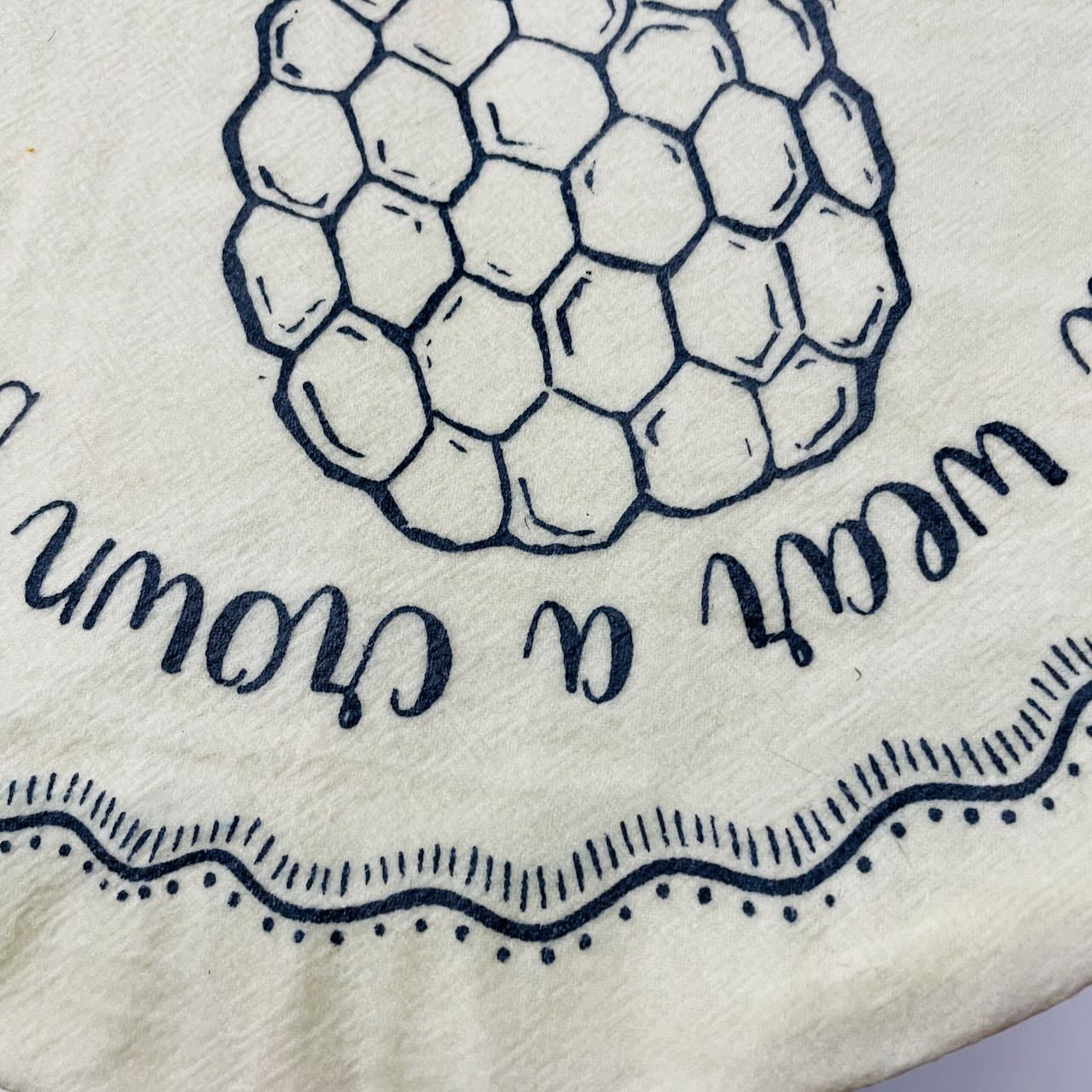 Waxed Reusable Fabric Bowl Cover: Pineapple - XL 12"