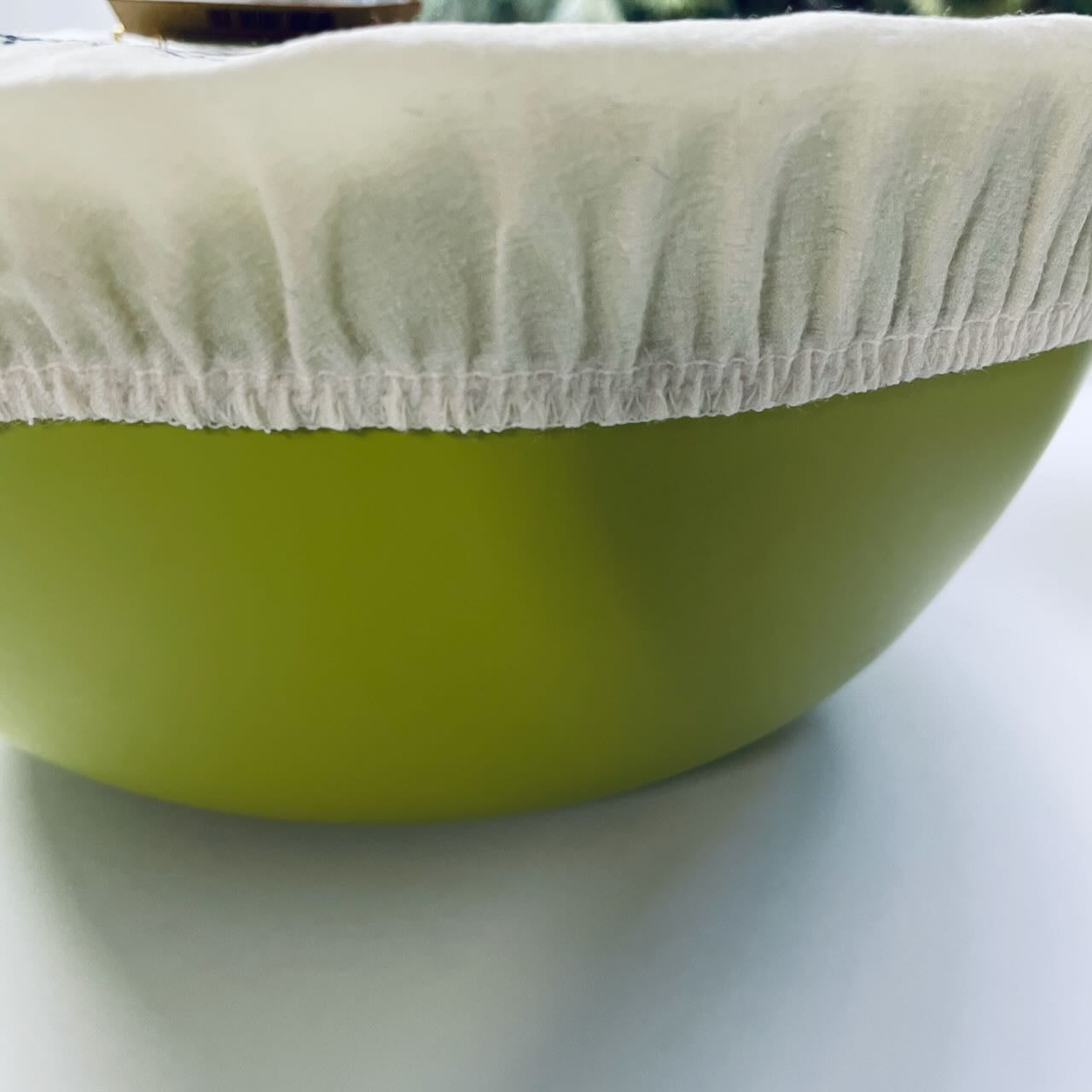 Waxed Reusable Fabric Bowl Cover: Pineapple - XL 12"