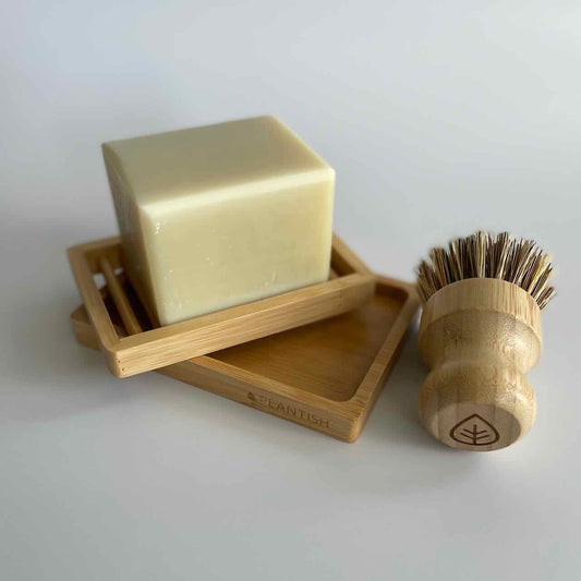 Bamboo Soap Dish Dual Layer
