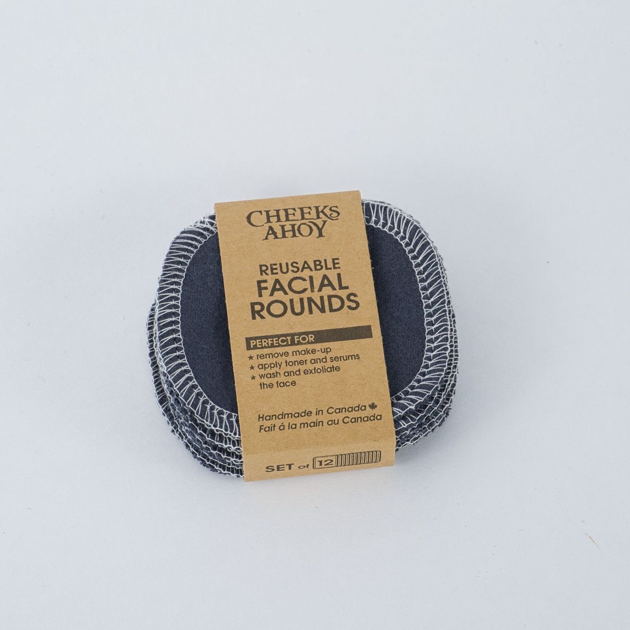 Reusable Cotton Facial Rounds (Set of 12)