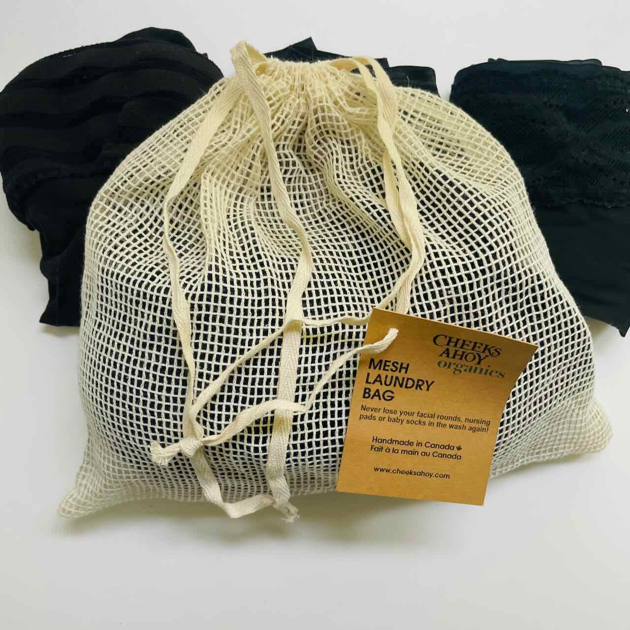 Organic Cotton Mesh Laundry Wash Bag