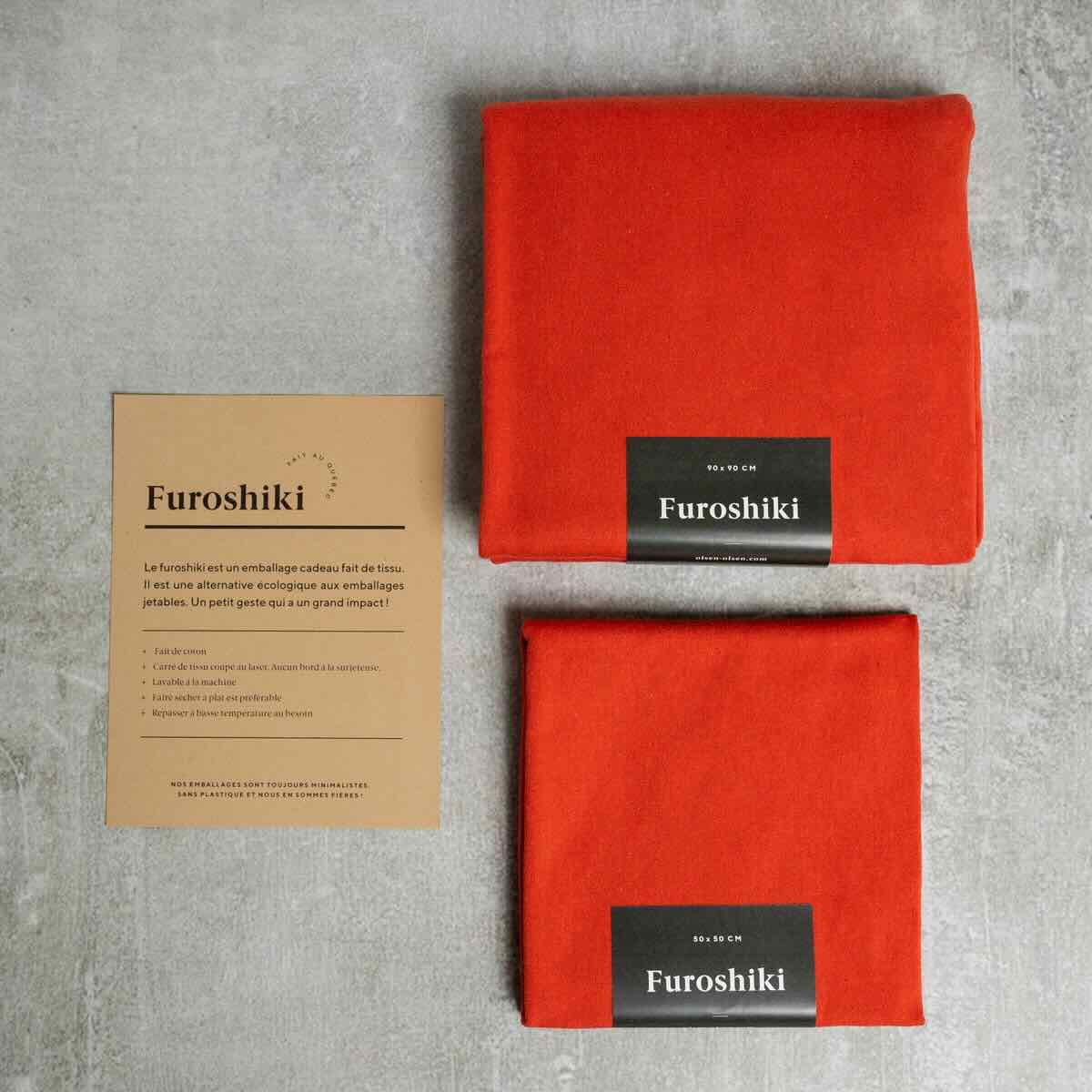 Furoshiki reusable gift wrapping cloths | organic cotton - Small