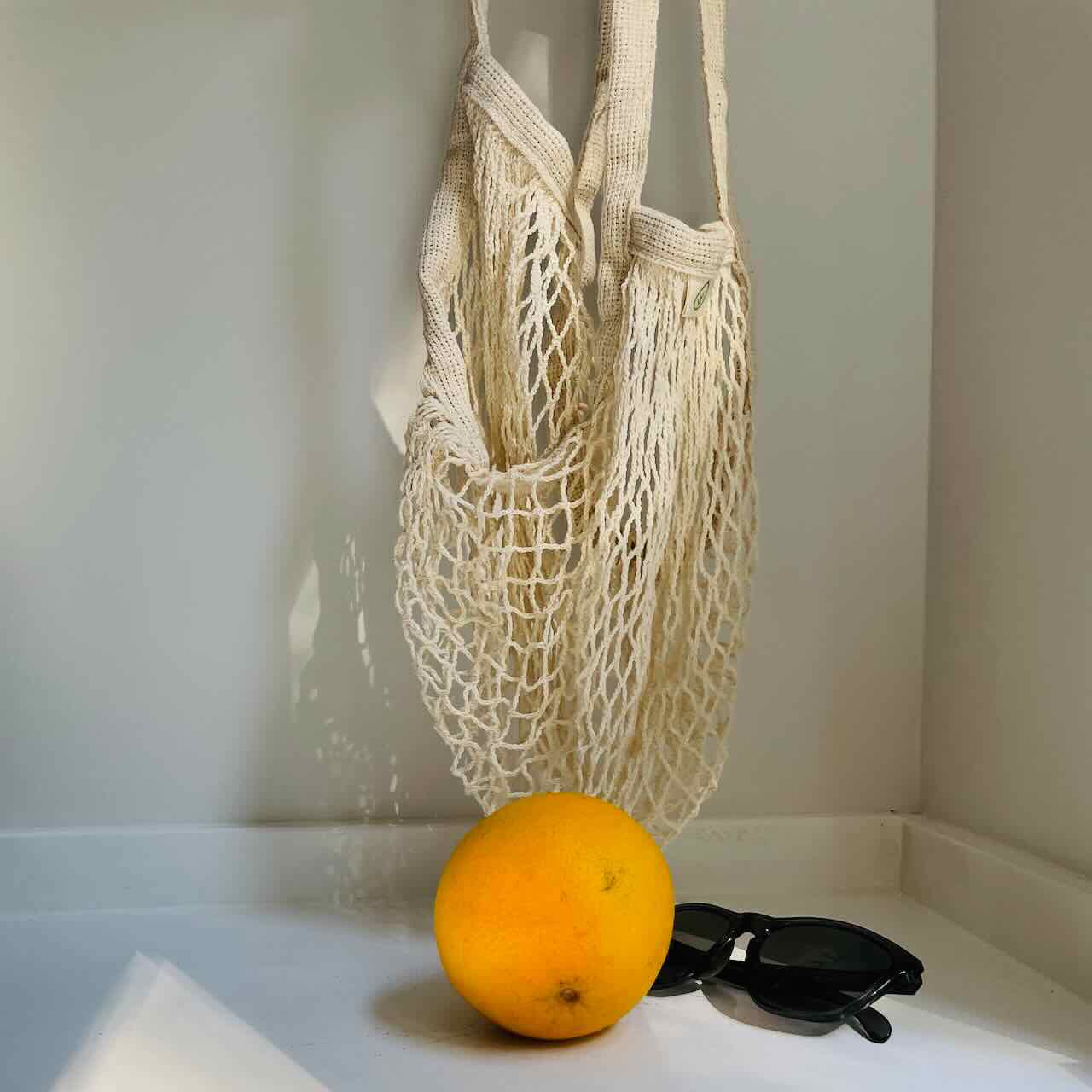 French Style Organic Cotton Net Tote Bag
