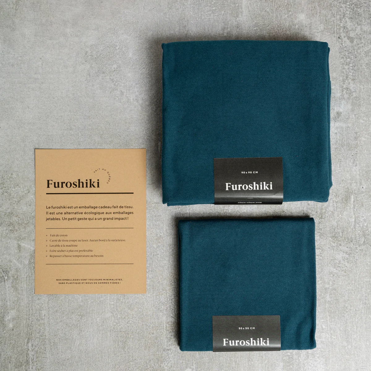 Furoshiki reusable gift wrapping cloths | organic cotton - Small
