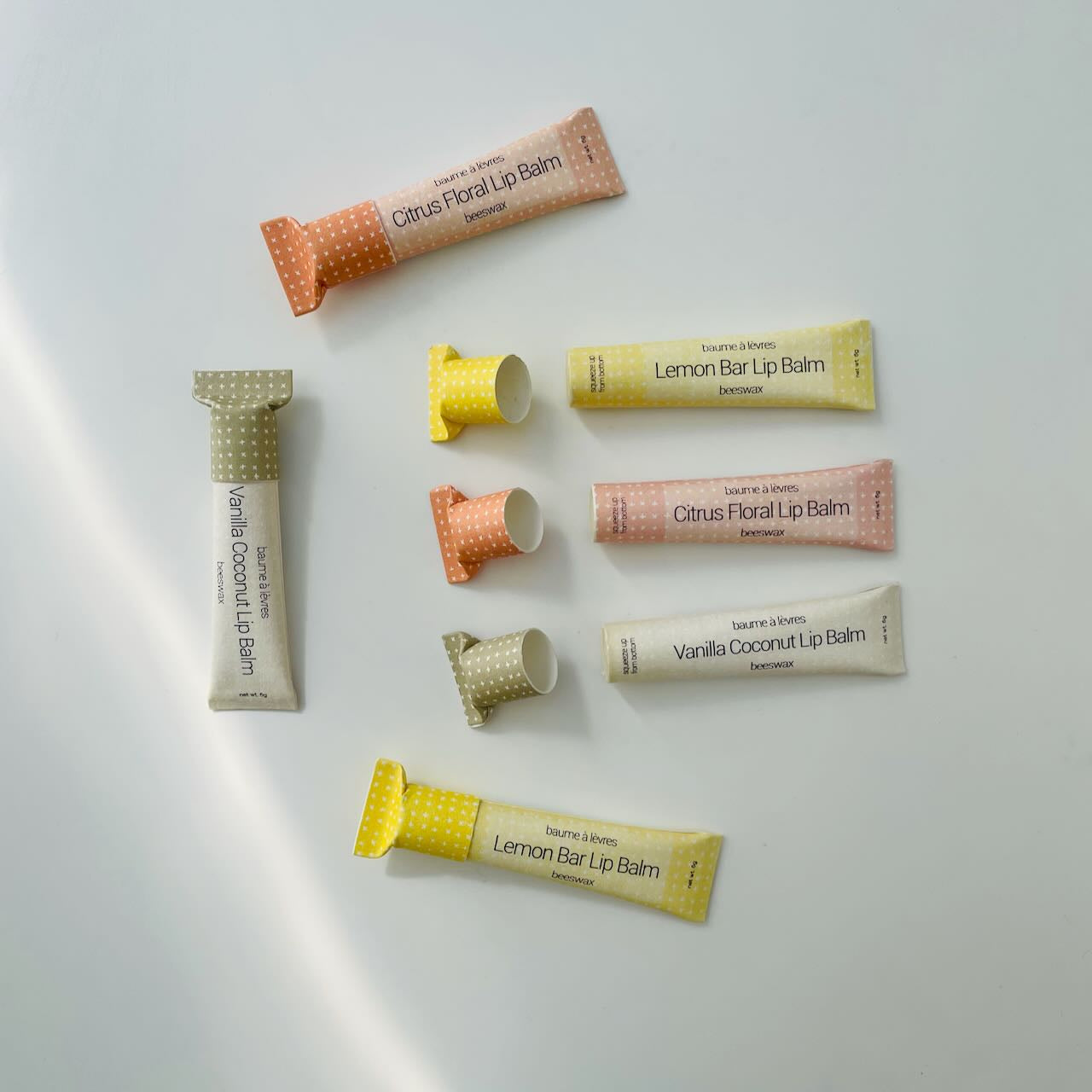 All Natural Beeswax Lip Balms