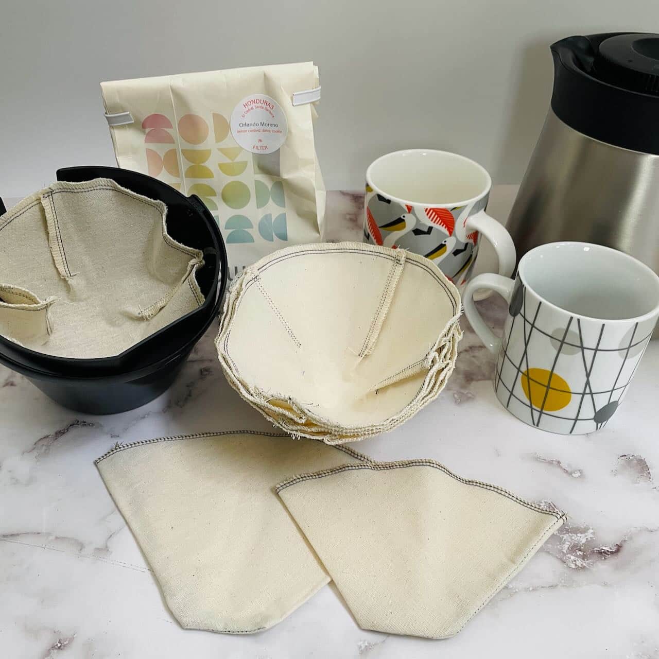 Reusable Muslin Coffee Filter Cone #4