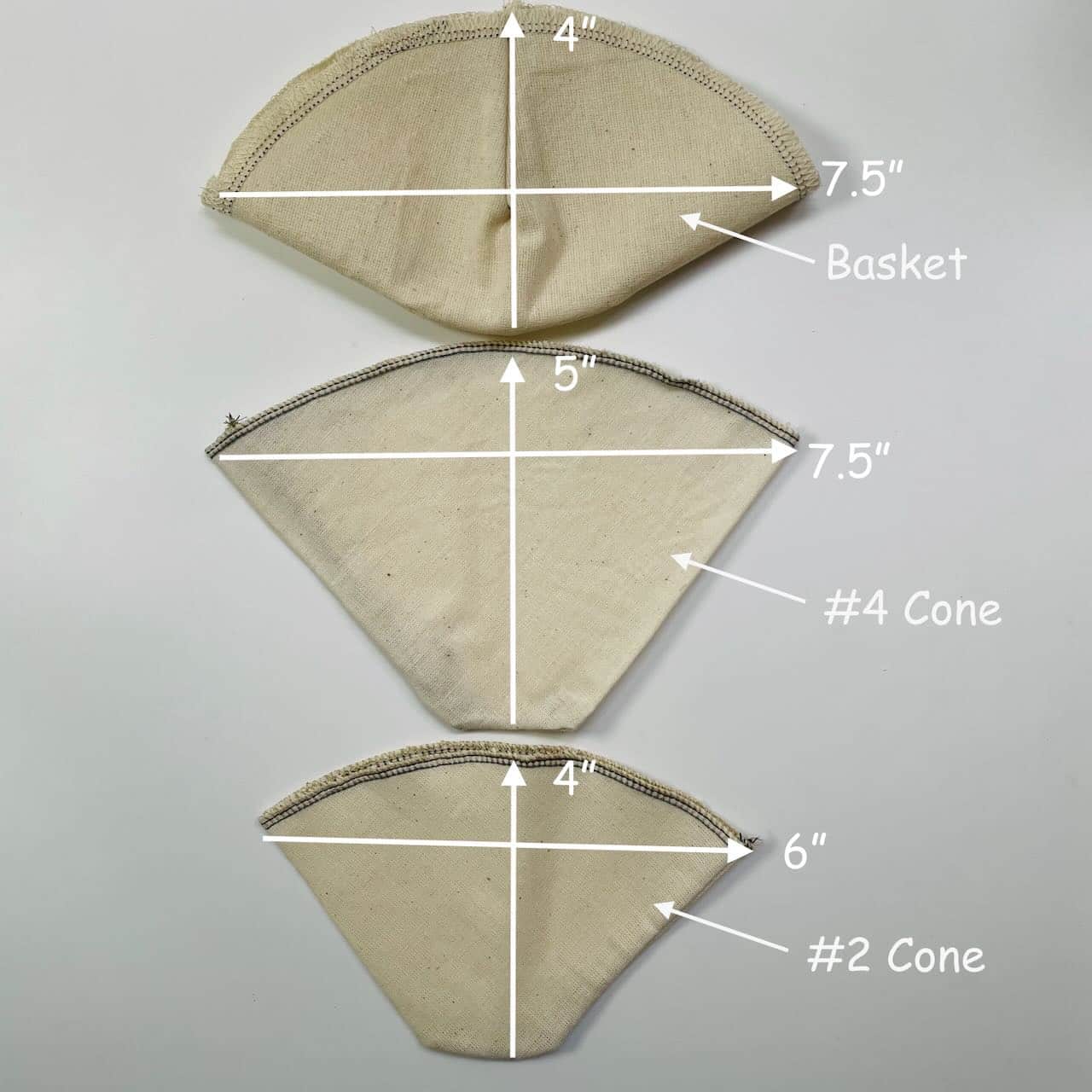 Reusable Muslin Coffee Filter Cone #4