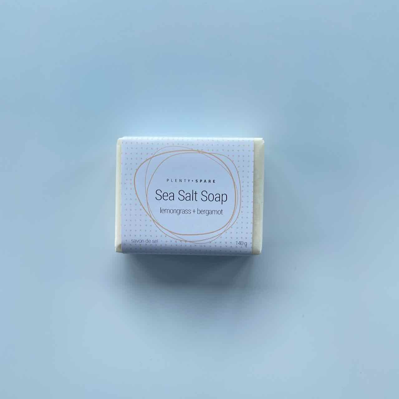 Body Soap Bar - Lemongrass + Bergamot Sea Salt Soap