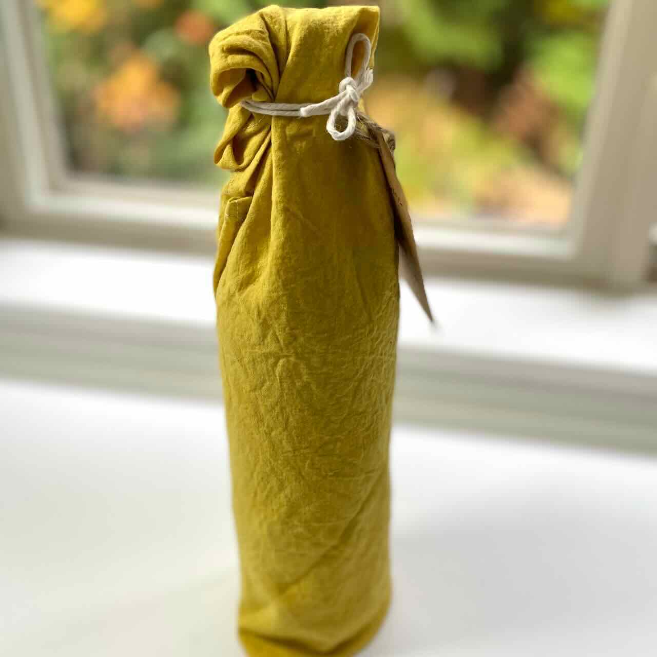Furoshiki Reusable Gift Wrapping Cloth Small (19" x 19"): Dijon