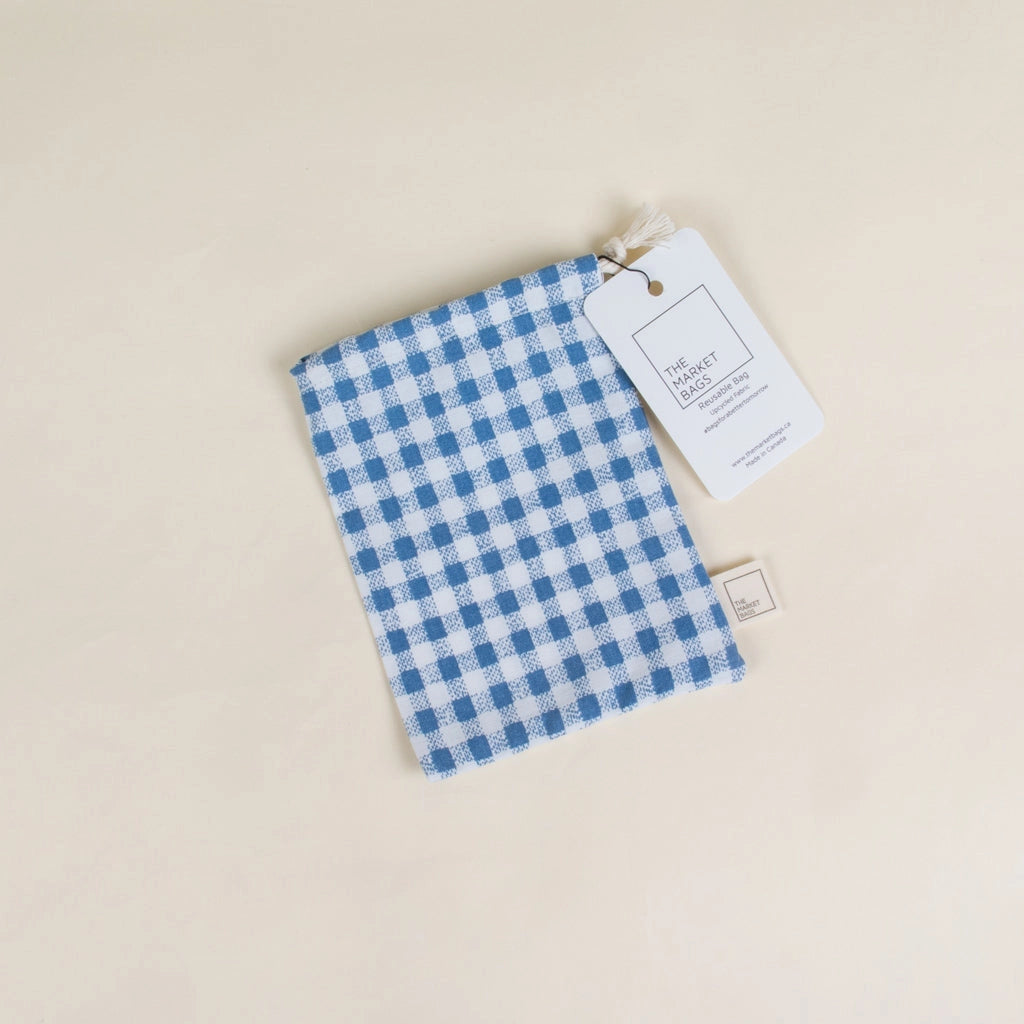 Reusable Upcycled Cotton Picnic Snack Bag