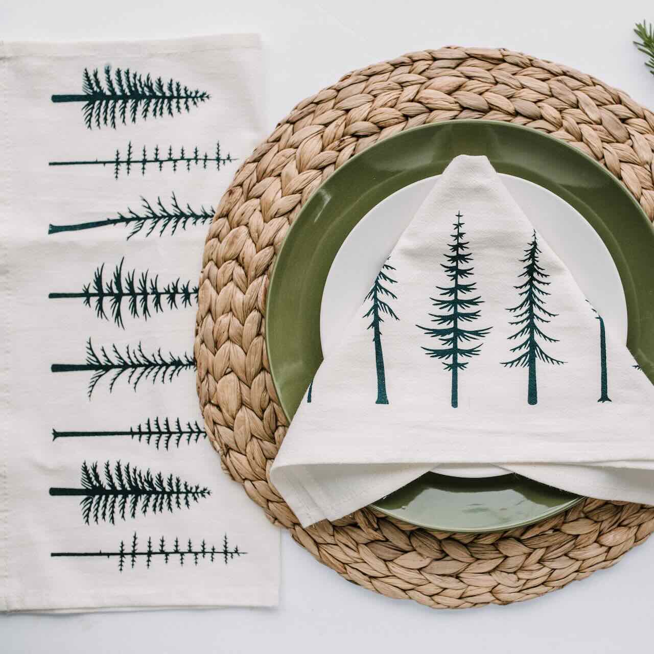 Organic Cotton Cloth Napkins - Set of 2