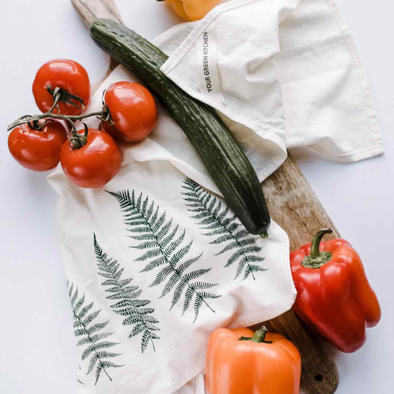 Organic Cotton Kitchen Tea Towel