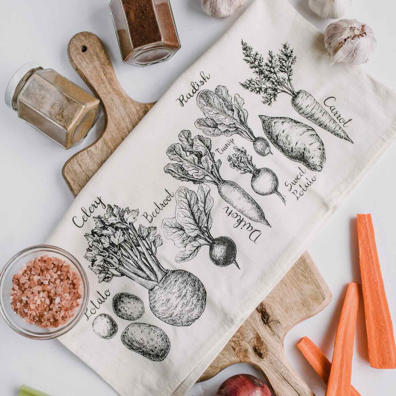 Organic Cotton Kitchen Tea Towel