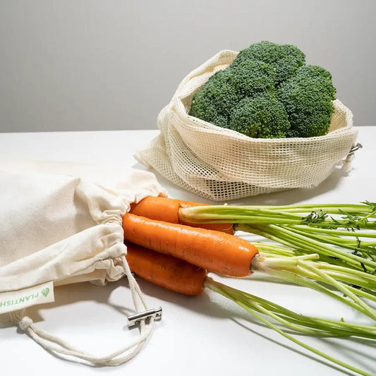 Organic Cotton Produce Bag Set - Large - Set of 2