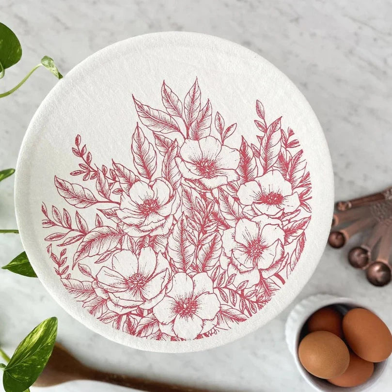 Reusable Fabric Bowl Cover: XL 12"