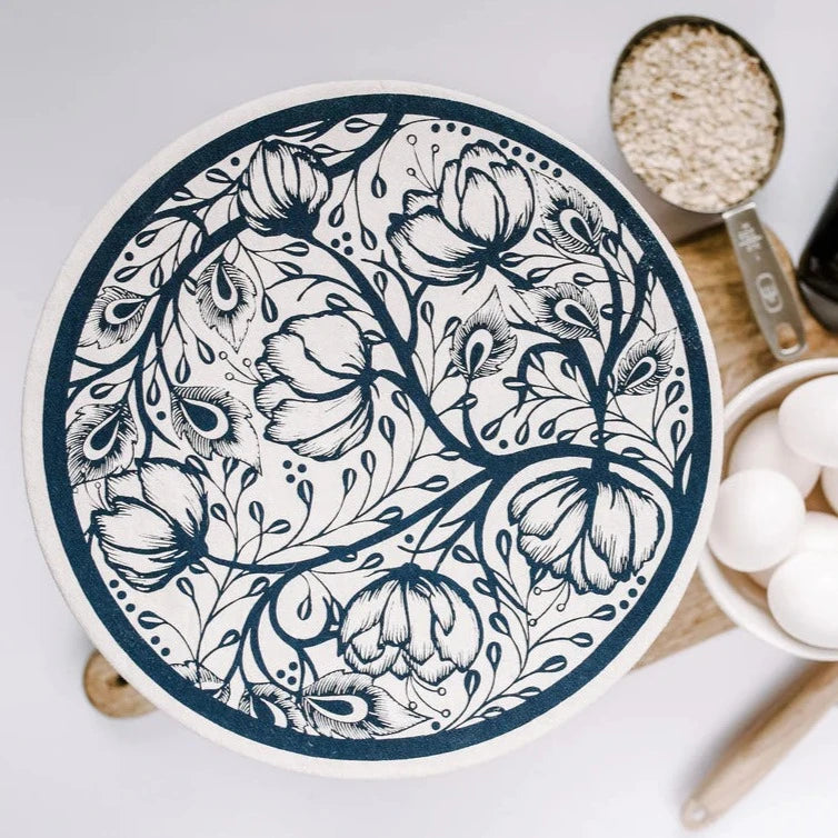 Reusable Fabric Bowl Cover: XL 12"