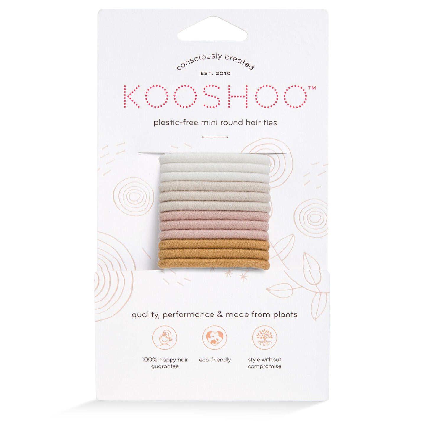 Plastic Free Round Mini Hair Ties (Set of 12)