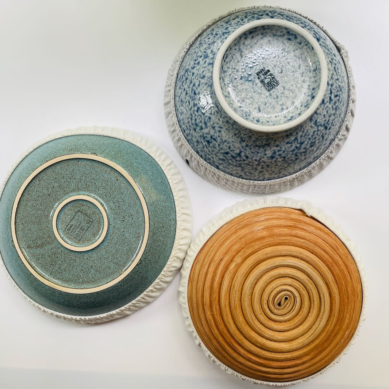 Reusable Fabric Bowl Covers: Medium 8.5"