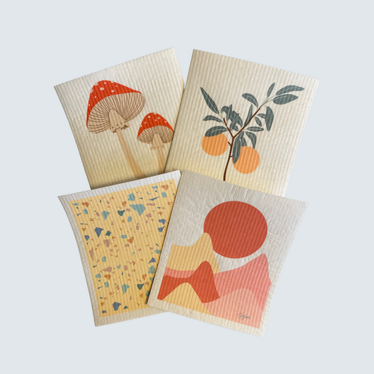 Swedish Dishcloths: Autumn Set of 4