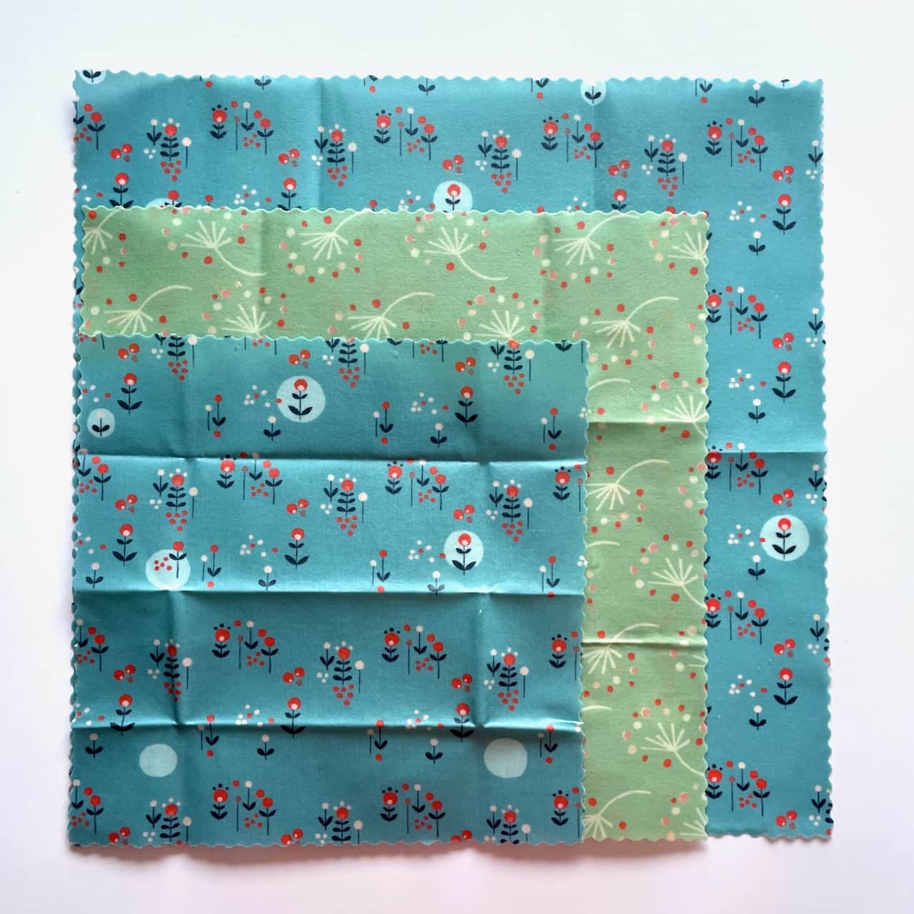 Beeswax Wraps - Multipack (Set of 3) - Meadow