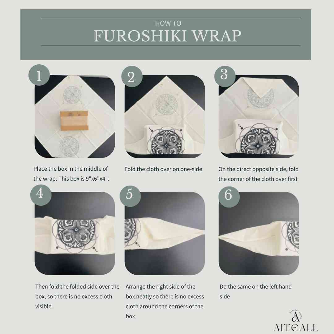 Furoshiki Reusable Gift Wrapping Cloth Large (28" x 28")