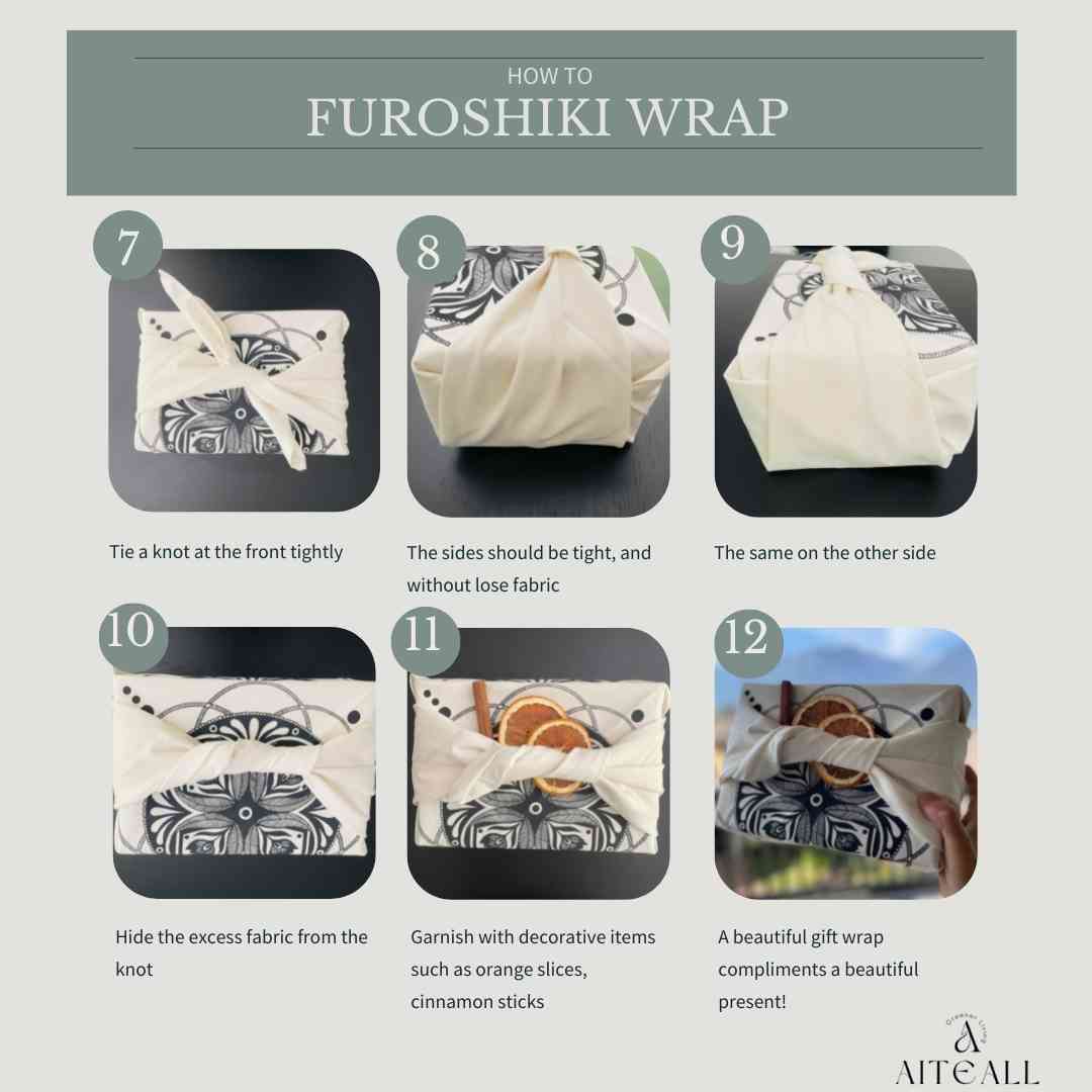 Furoshiki Reusable Gift Wrapping Cloth Large (28" x 28")