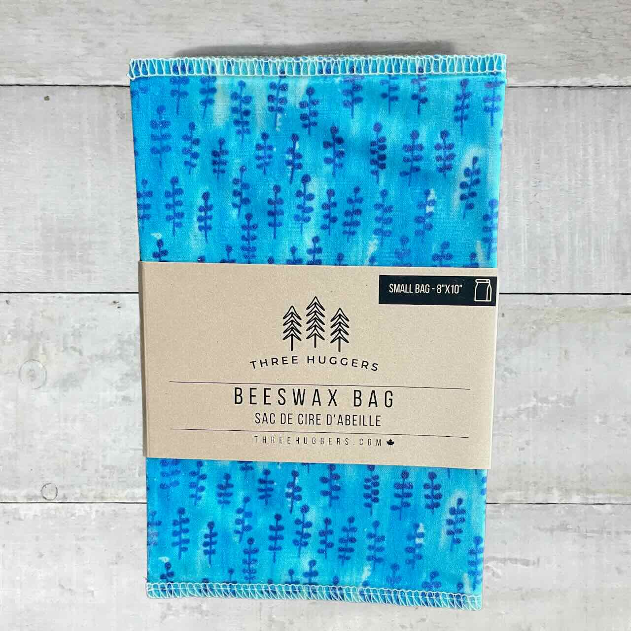 Small Beeswax Bag - Blue Branches