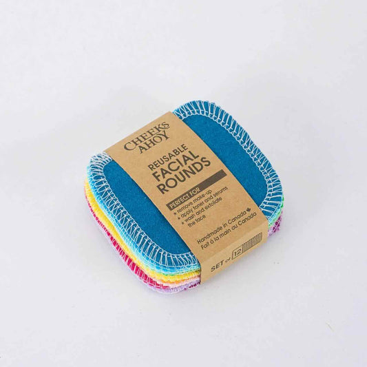 Reusable Cotton Facial Rounds (Set of 12)