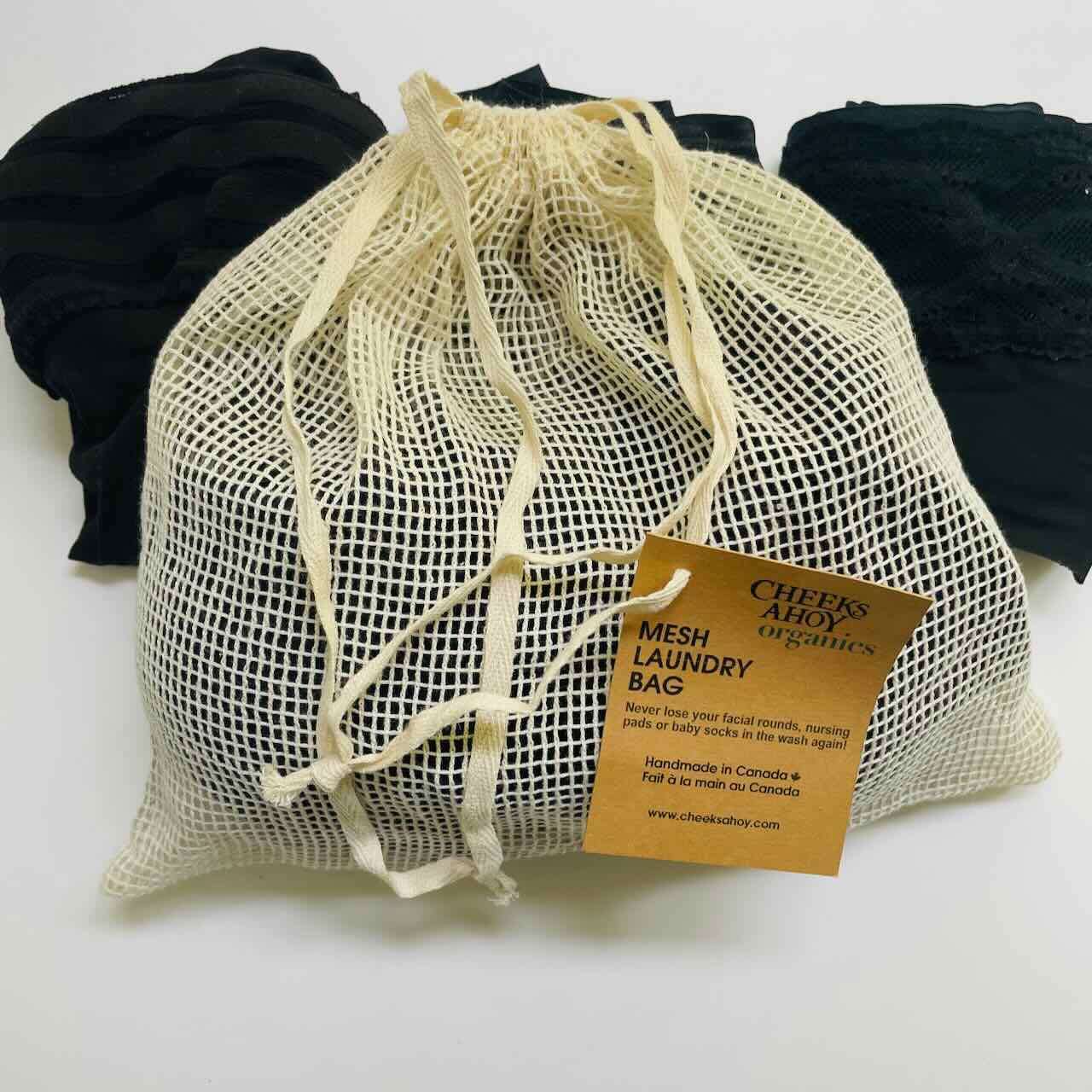 Organic Cotton Mesh Laundry Wash Bag
