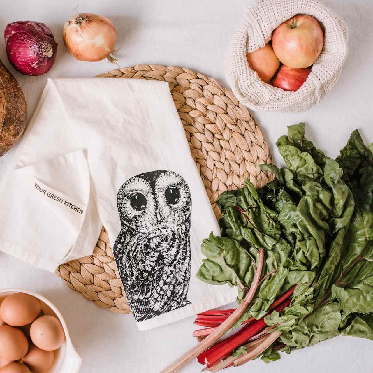 Organic Cotton Kitchen Tea Towel