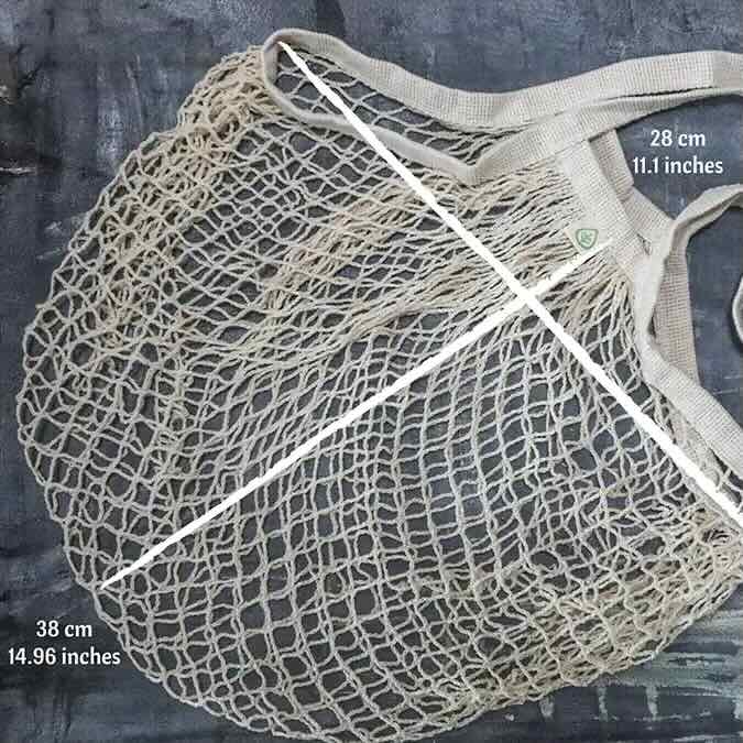 French Style Organic Cotton Net Tote Bag