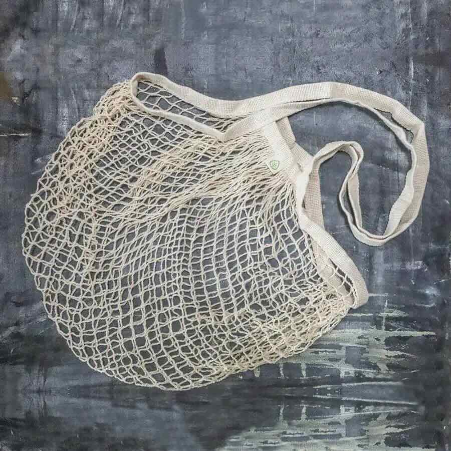 French Style Organic Cotton Net Tote Bag