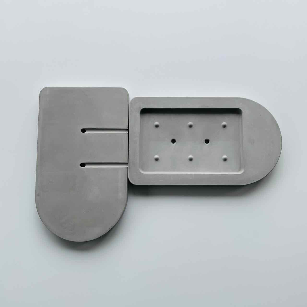 front and the back of the soap dish