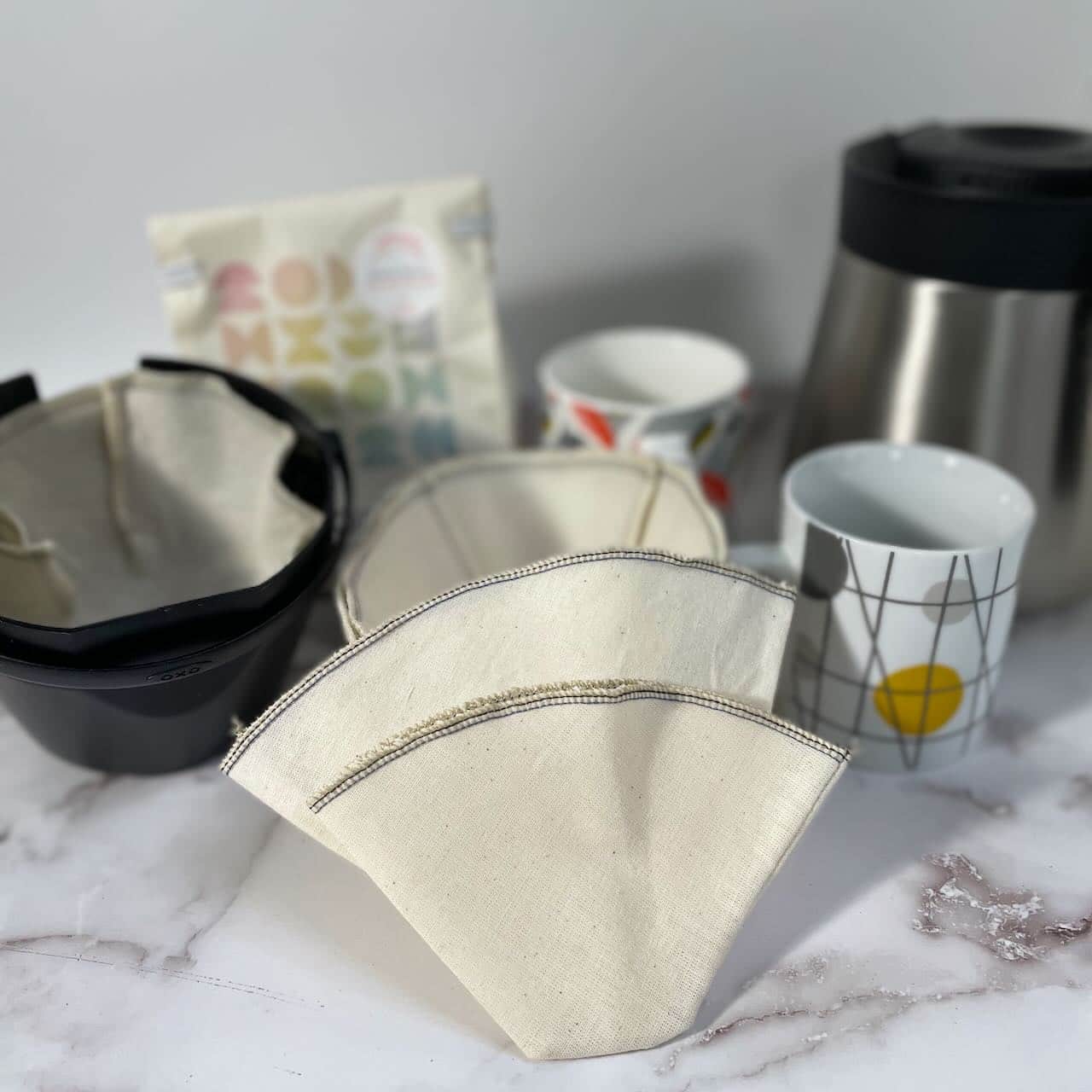 Reusable Muslin Coffee Filter Cone #2