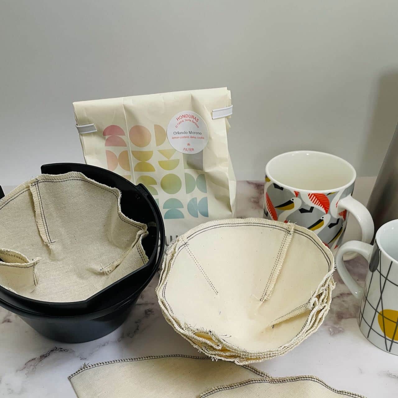 Reusable Muslin Coffee Filter Basket