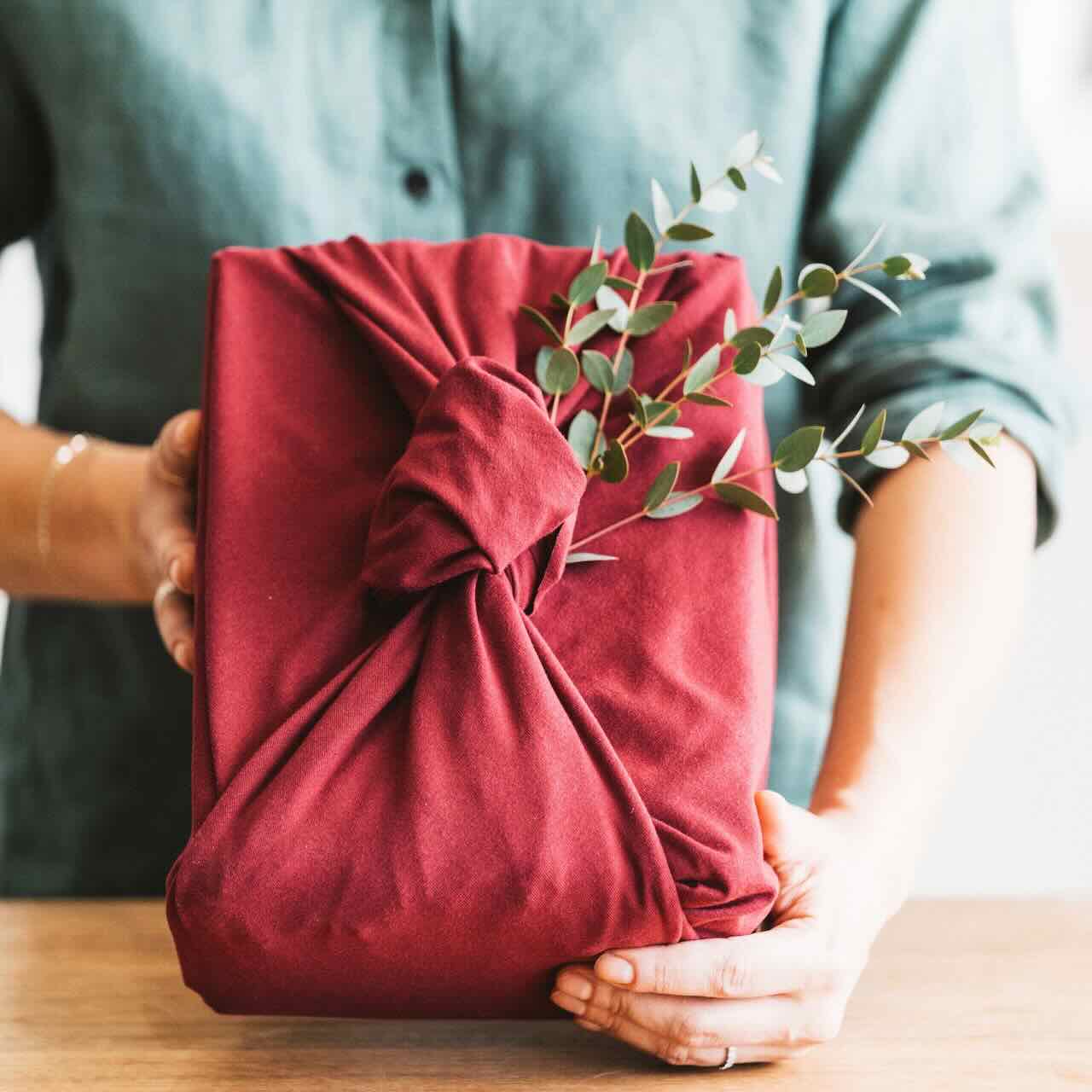 Furoshiki reusable gift wrapping cloths | organic cotton - Large