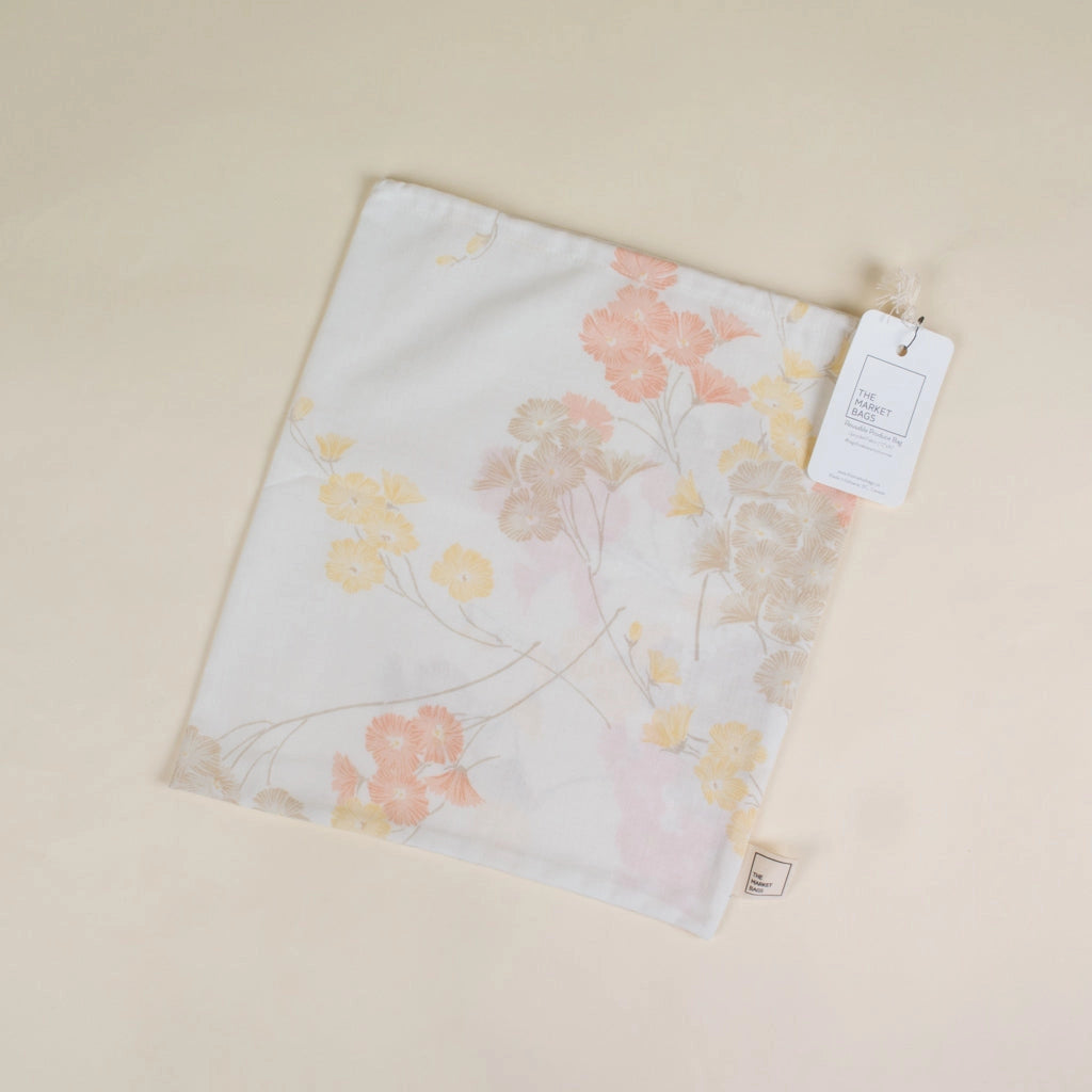 Upcycled Fabric Reusable Produce Bag - Wildflower
