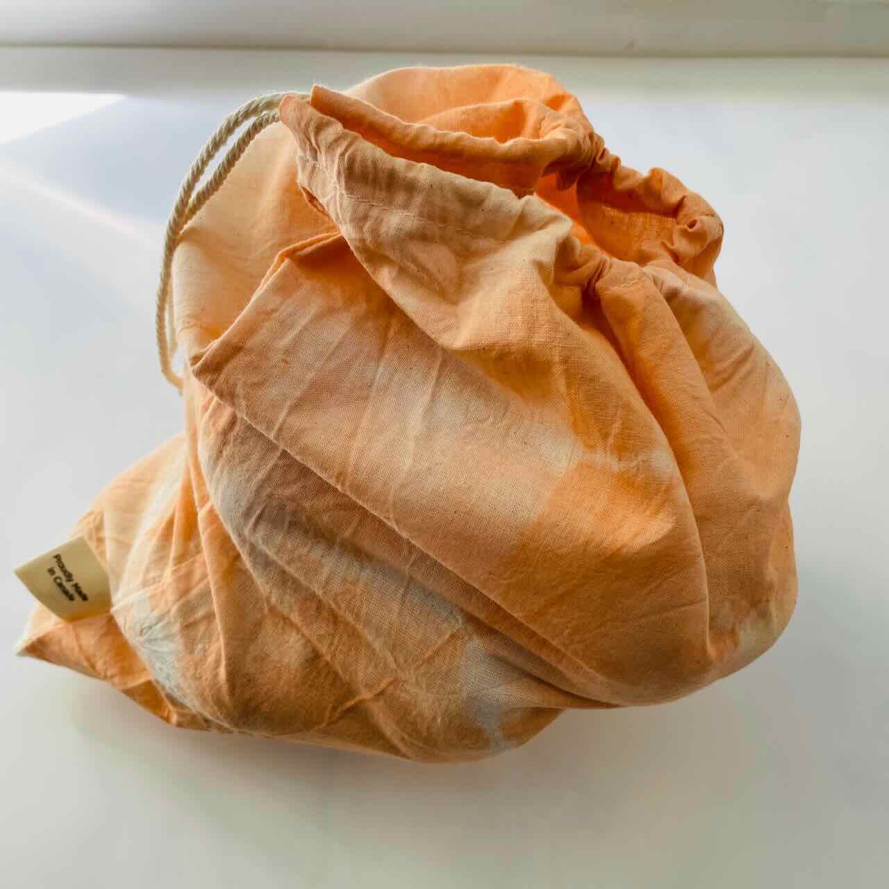 Large Tie-Dye Organic Cotton Reusable Produce Bag