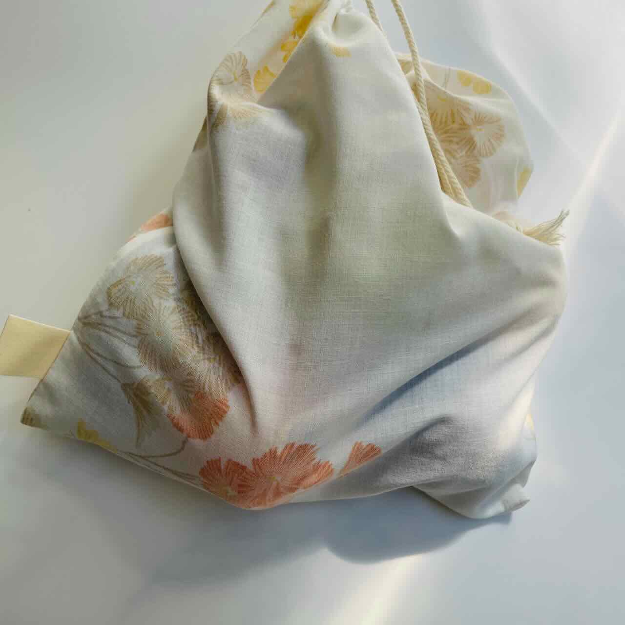 Upcycled Fabric Reusable Produce Bag - Wildflower